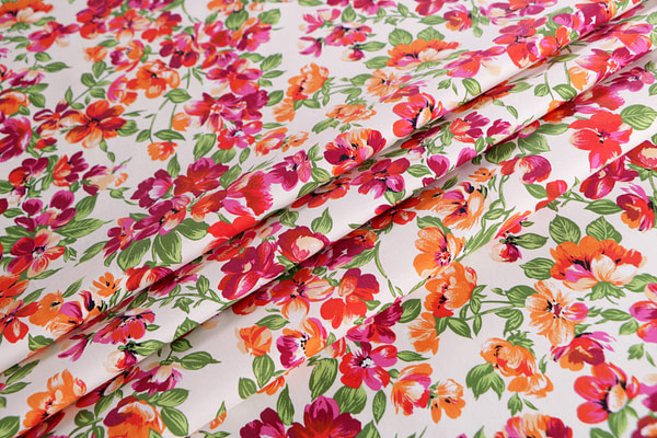 Flowers Print Apparel Fabric ST000827