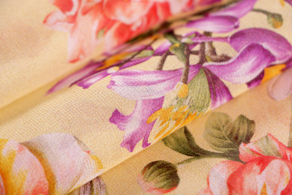 Flowers Print Apparel Fabric ST000840