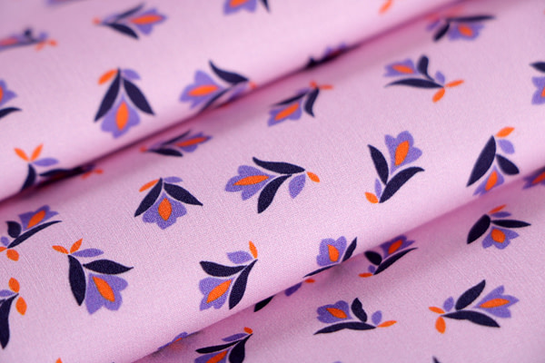 Flowers Print Apparel Fabric ST000848