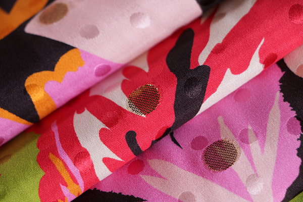 Flowers Print Apparel Fabric ST000886