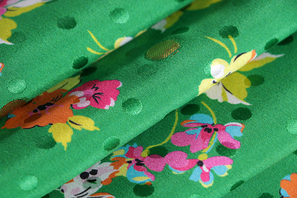 Flowers Print Apparel Fabric ST000890