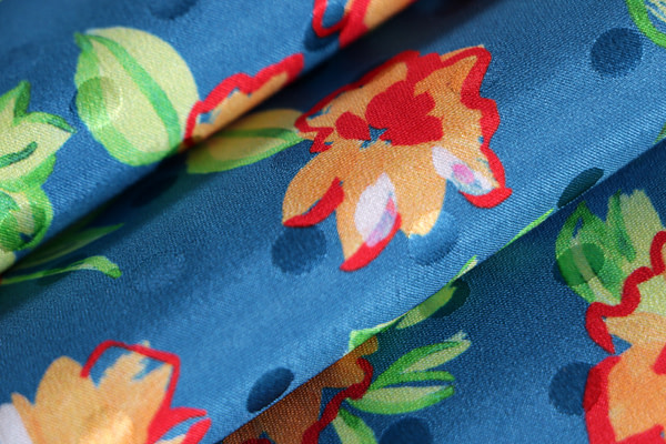 Flowers Print Apparel Fabric ST000893