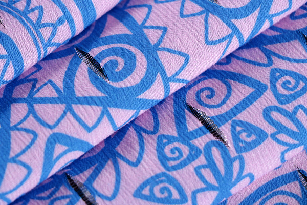Illustrated Print Apparel Fabric ST000929
