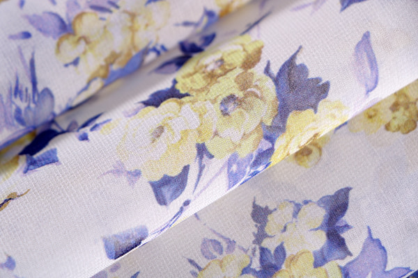 Tessuto Georgette Ink Floreale ST000940 per Abbigliamento
