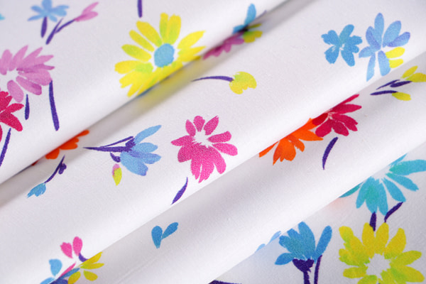 Flowers Print Apparel Fabric ST000944