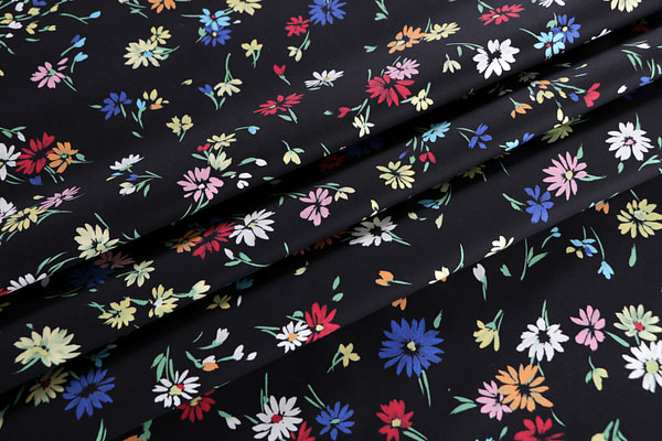 Flowers Print Apparel Fabric ST000945