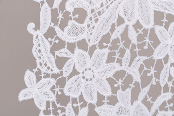 Flowers Laces-Embroidery Apparel Fabric TC001125