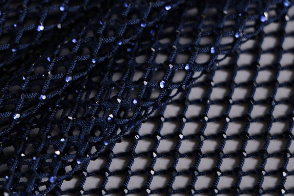 Blu Poliestere Apparel Fabric