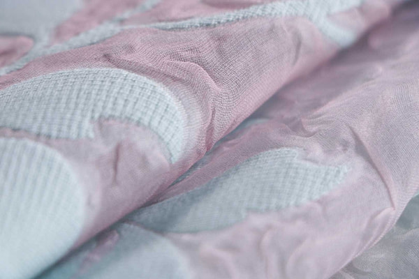 Flowers Jacquard Apparel Fabric UN001379