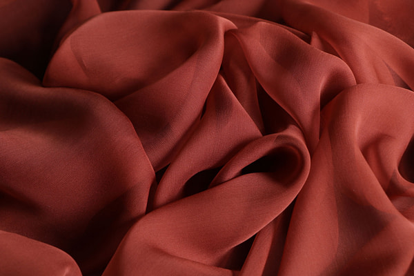 Brown Silk Apparel Fabric