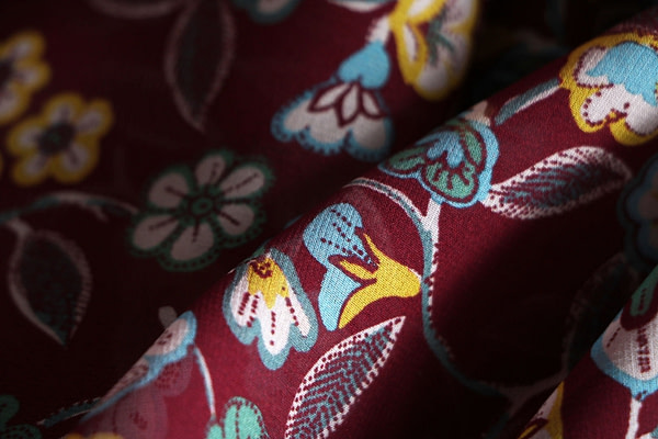 Flowers Print Apparel Fabric ST000434