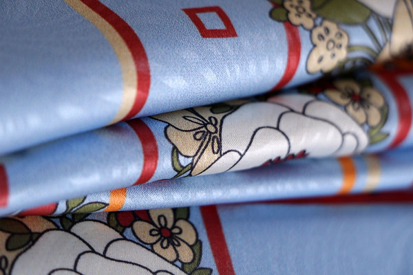 Blu Poliestere Apparel Fabric