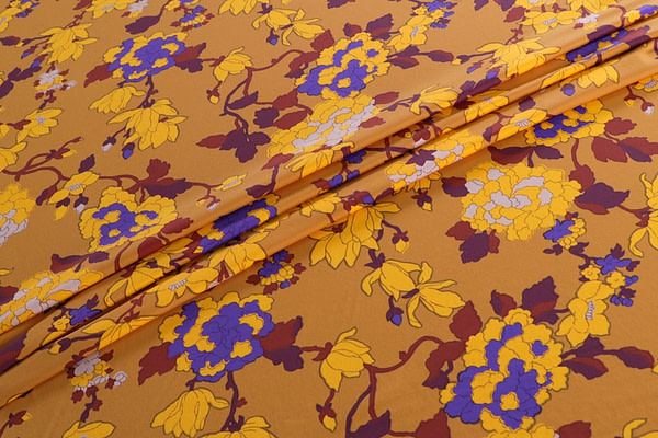 Tessuto Lycra Fiore Orientale ST000603 per Abbigliamento