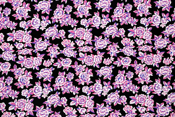 Tessuto Lycra Fiori Rose ST000605 per Abbigliamento
