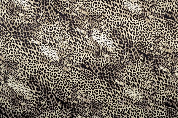 Tessuto Raso Pelle Leopardo ST000621 per Abbigliamento
