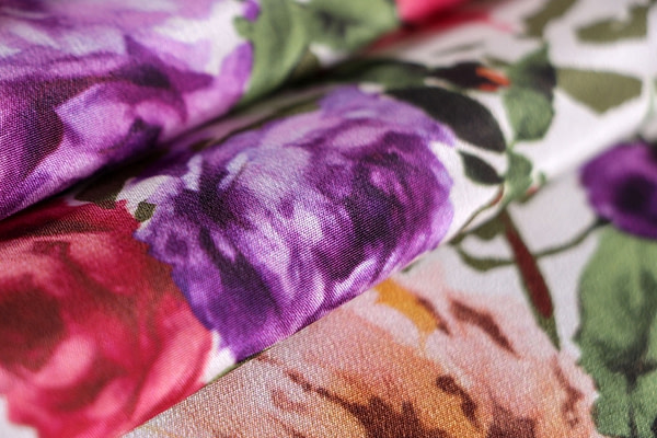 Flowers Print Apparel Fabric ST000635