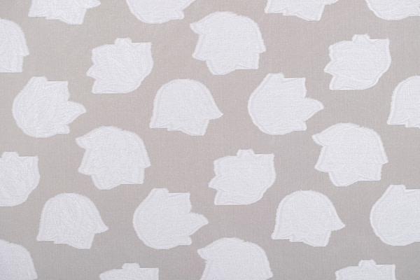 Tessuto Organza Jacquard Fiori TC000798 per Abbigliamento
