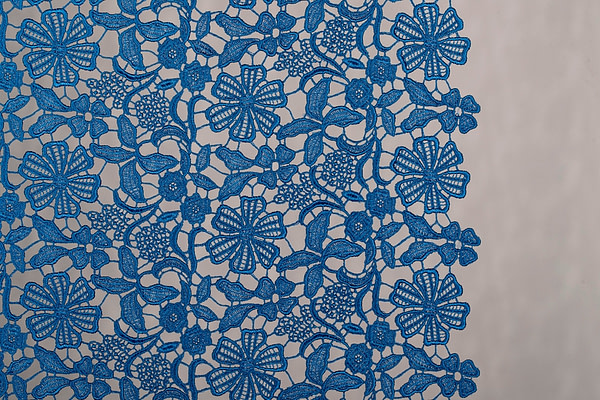 Blu Poliestere, Viscosa Apparel Fabric