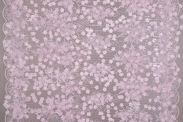 Flowers Laces-Embroidery Apparel Fabric UN001182