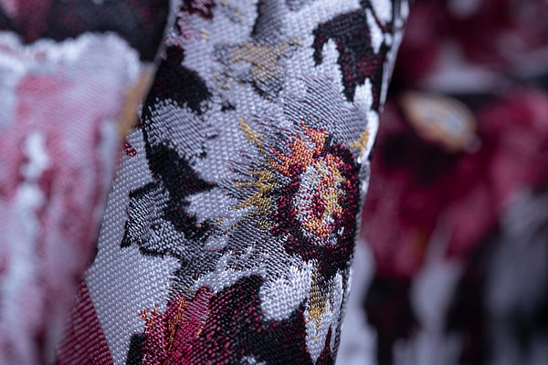 Flowers Jacquard Apparel Fabric UN001239