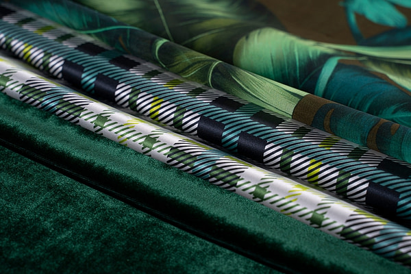 Fine green fabrics for dressmaking and high fashion | new tess