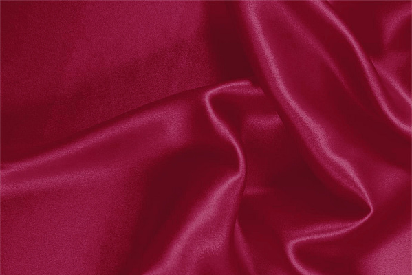 Cerise Purple Silk Crêpe Satin Apparel Fabric