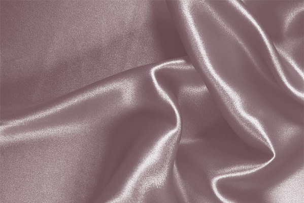 Tissu Couture Crêpe Satin Rose rosâtre en Soie