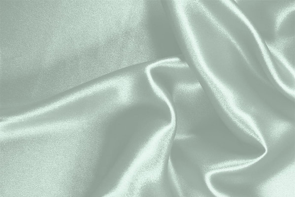 Tissu Couture Crêpe Satin Vert opale en Soie