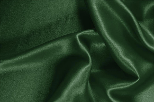 Tissu Couture Crêpe Satin Vert sapin en Soie