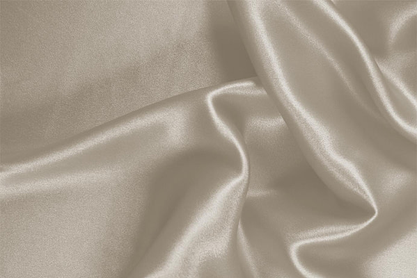 Rope Beige Silk Crêpe Satin Apparel Fabric