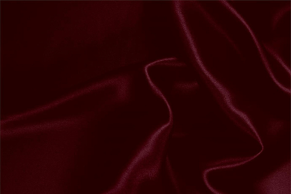 Tissu Couture Satin stretch Rouge bourgogne en Soie, Stretch