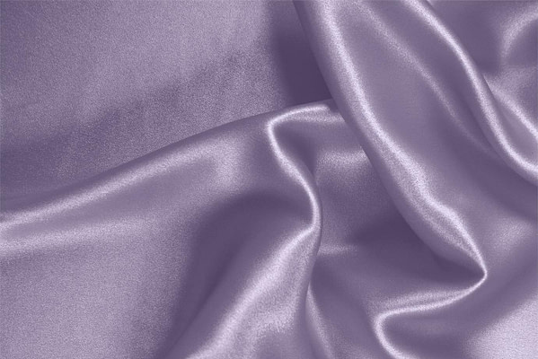 Tissu Couture Satin stretch Violet lavande en Soie, Stretch