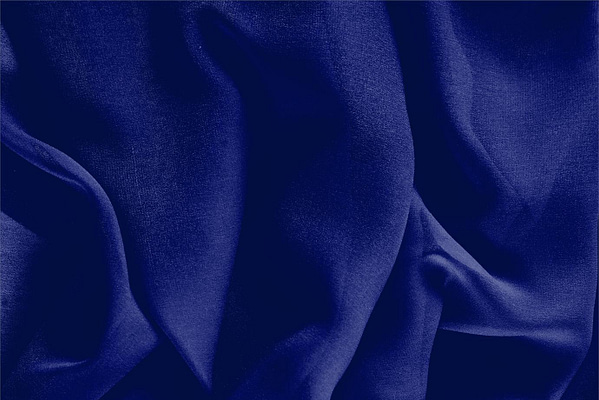 Tissu Couture Georgette Bleu perse en Soie