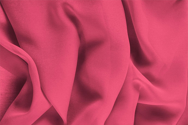 Petunia fuchsia silk Georgette fabric for dressmaking