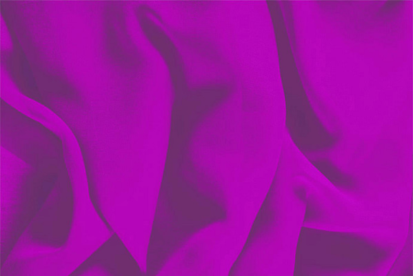 Orchid fuchsia silk Georgette fabric for dressmaking