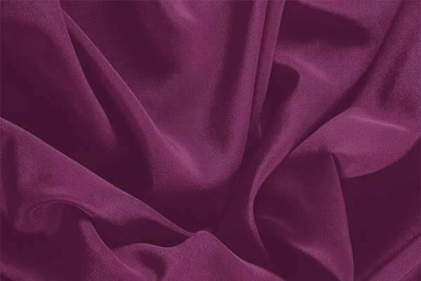 Aubergine Purple Silk Crêpe de Chine Apparel Fabric