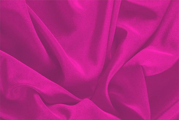 Cyclamen fuchsia silk crêpe de chine fabric for dressmaking