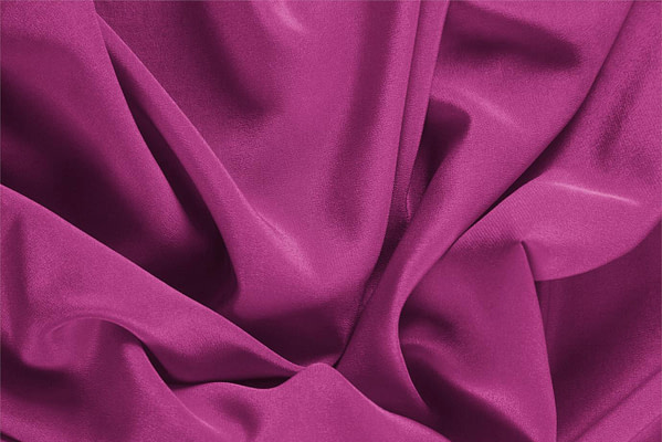 Iris Purple Silk Crêpe de Chine Apparel Fabric