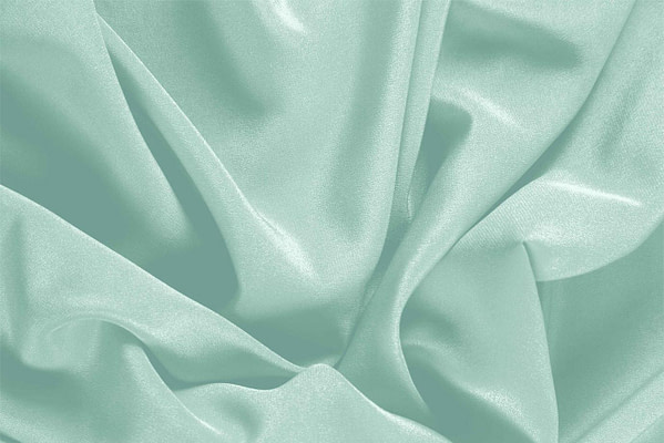 Tissu Couture Crêpe de Chine Vert chlorophylle en Soie