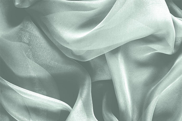 Opal Green Silk Chiffon Apparel Fabric