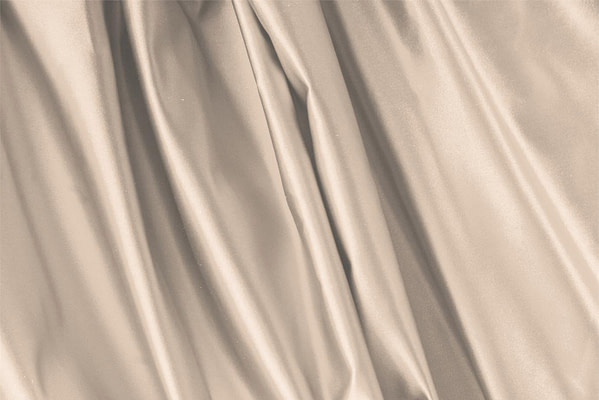 Tissu Couture Duchesse Beige sable en Soie