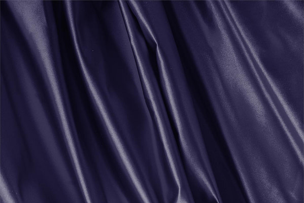 Night Blue Silk Duchesse Apparel Fabric