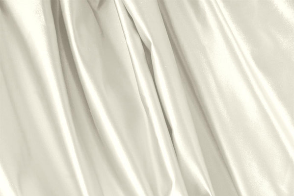 Tissu Couture Duchesse Blanc vanille en Soie