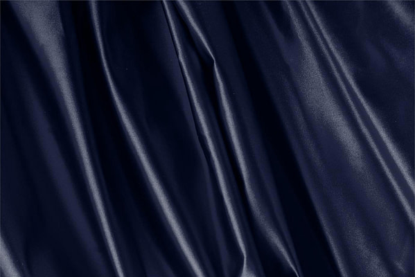 Navy Blue Silk Duchesse Apparel Fabric