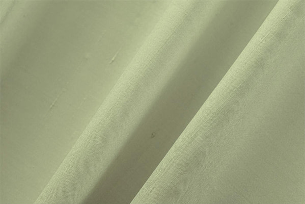 Tissu Couture Double Shantung Vert citron en Coton, Soie