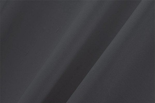 Lava Gray Cotton, Silk Double Shantung Apparel Fabric