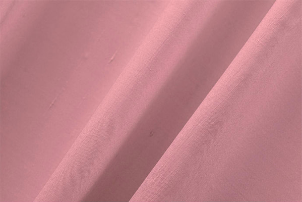 Oleander Pink Cotton, Silk Double Shantung Apparel Fabric