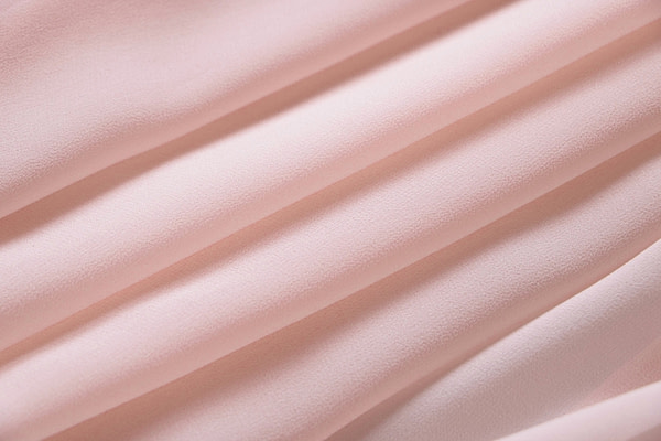 Quartz Pink Silk Georgette Apparel Fabric