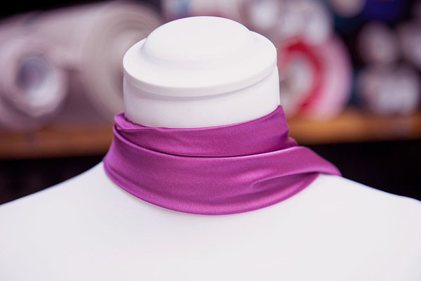 Purple silk crepe back satin | new tess