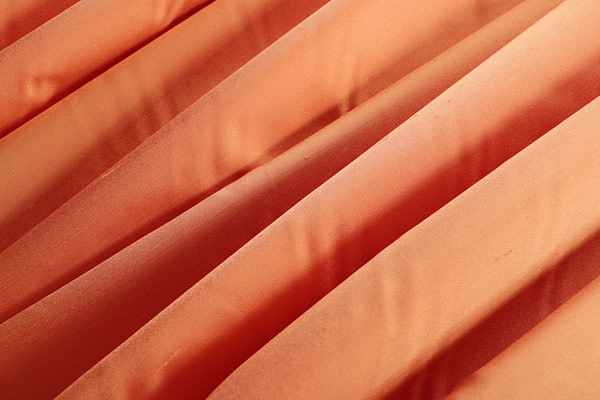 Tissu Couture Satin Shantung Orange abricot en Soie